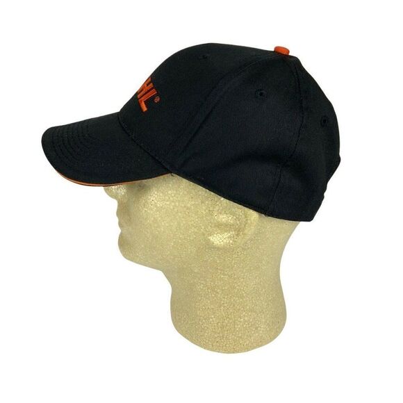 Stihl Outfitters Ball Cap Hat Strapback Adjustable Black Embroidered Saw - Picture 5 of 8